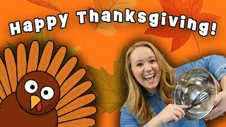 CHRISTIAN TODDLER LEARNING  THANKSGIVING  COOKING  SINGING  READING  TURKEYS [upl. by Giraud]