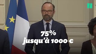 NotreDame Edouard Philippe annonce une loi et une réduction fiscale [upl. by Annavaj]