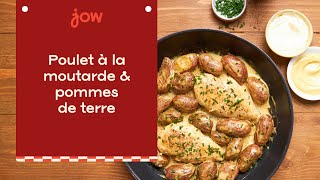 Recette du Poulet à la moutarde amp pommes de terre [upl. by Annaiviv]