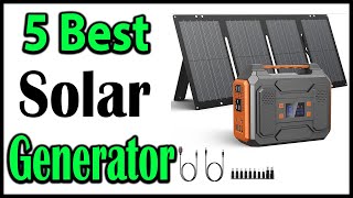 TOP 5 Best Solar Generator Review 2025 [upl. by Enriqueta]