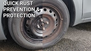 STEEL WHEEL RUST PREVENTION detailing valeting [upl. by Menendez]