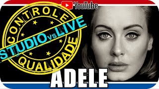 ADELE Studio vs Live CONTROLE DE QUALIDADE  Reagindo React Reação Pop Soul RampB [upl. by Battiste]