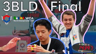 Rubiks WCA World Championship 2023 3x3x3 Blindfolded Final [upl. by Adel]