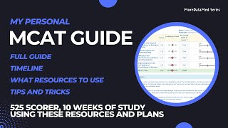 100th Percentile in 10 Weeks  My Guide to the MCAT Exam MoreDataMed Series [upl. by Marfe]