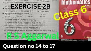 R S Aggarwal for class 6 exercise 2B [upl. by Clio]