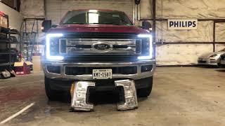 2017 Ford F250 Superduty Morimoto Headlights [upl. by Anina304]