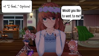 quotHey Monika I feel stressedquot  Monika After Story Mod [upl. by Ymiaj]