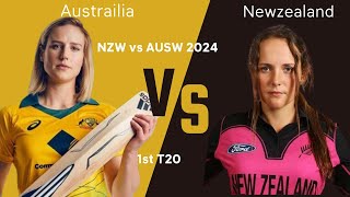 Australia Women vs New Zealand Women  Live Streaming  1st T20 2024 [upl. by Cruce]