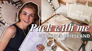 Pack with Me voor MILAAN en Friesland  R O S A L I E [upl. by Junia]