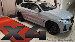 NEW ARRIVAL 2023 BMW X4 xDrive30i Brooklyn Grey Metallic on Tacora [upl. by Nonahs460]