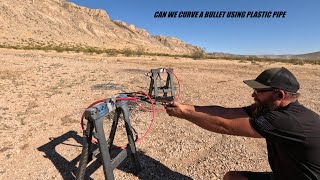 Curving a bullet with plastic pipe [upl. by Anilosi38]