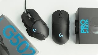 Nové myši Logitech Logitech G Pro Wireless a G502 HERO  SOUTĚŽ SROVNÁVACÍ RECENZE 828 [upl. by Ydaf441]