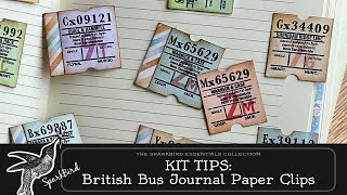 KIT TIPS BritishStyle Bus Ticket Covered Paper Clips [upl. by Armington]