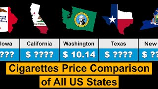 All 50 US States Cigarettes Price Comparison 2023 [upl. by Modesty647]