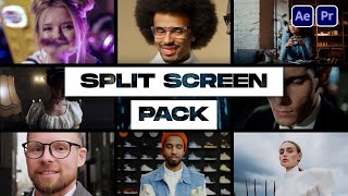 80 Splitscreen Pack Graphics  After Effects amp Premiere Pro Promo [upl. by Eleph]