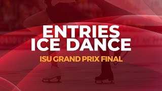 Entries Ice Dance  Vancouver 2018  GPFigure [upl. by Bahe]