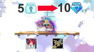 Gacha Golden Party In A Box Growtopia got 6 rare IOTM [upl. by Fabrin]