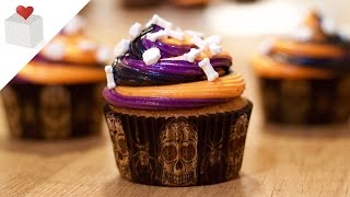 Decoración de Cupcakes de Halloween con Boquilla Wilton Color Swirl [upl. by Adnalu]