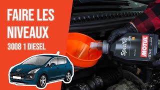 Faire ses niveaux Peugeot 3008 1 16 HDI 📏 [upl. by Sivaj553]