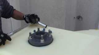 How to Adjust a Bolted Flange Fitting on a Polyethylene Tank [upl. by Winn325]