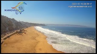 20240115 AM Marejadas UV  Reñaca  Viña del Mar  Chile en vivo [upl. by Amitaf]