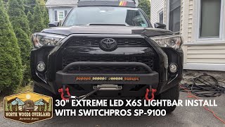 How to install 30quot Extreme LED X6S Light Bar with SwitchPros SP9100 [upl. by Cimbura676]