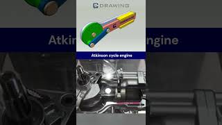 Atkinson cycle engine motor motorcycle engineering engine mechanical solidworks [upl. by La Verne705]