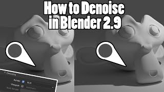 How to DENOISE your renders in Blender 29  Quick and Easy Tutorials  Blender 29 [upl. by Yna933]