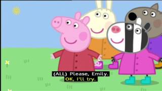 Peppa Pig Series 2  Emily Elephant with subtitles [upl. by Assirrem]