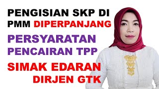 SKP PENILAIAN KINERJA PMM DIPERPANJANG Apa syarat pencairan TPP [upl. by Naenaj161]