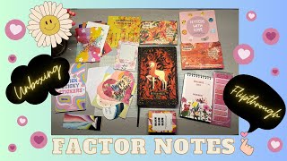 Factor Notes 2024 Happy Hamper Unboxing  Planner Flipthrough  By Humera [upl. by Adnuhsor]