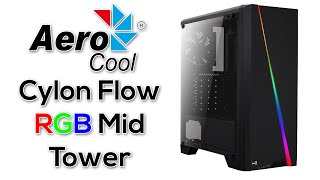 UNBOXING Y REVIEW Gabinete Aerocool Cylon Flow RGB Mid Tower en Español [upl. by Leihcim45]