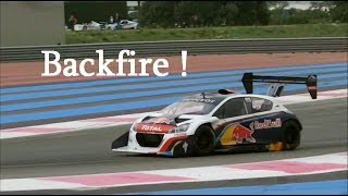 Peugeot 208 T16 Pikes Peak driven by Sebastien Loeb POWERSLIDE Backfire  PURE SOUND HD [upl. by Spear]