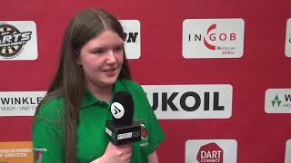 Interview Abbie Brewster  WDF Europe Cup Youth 2023 [upl. by Ateerys]