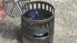 Evernew titanium alcohol stove and stand review [upl. by Etnaik662]