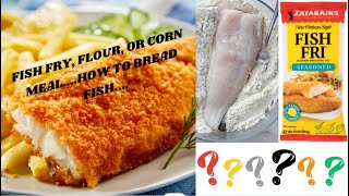 HOW TO Bread fishFISH FRY FLOUR or CORNMEALWhat Do YOU Fry UR Fish With LETS TALK Yall [upl. by Ykcim]