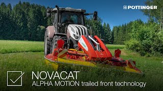 PÖTTINGER – NOVACAT Mowers – ALPHA MOTION trailed front technology [upl. by Duston]