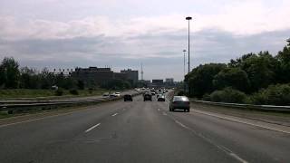 Driving Around Toronto QEW Gardiner Exwy Don Valley Parkway Time Lapse [upl. by Mazlack]