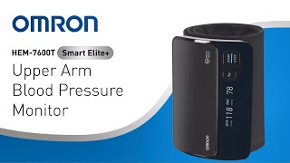 Omron HEM7600T  SMART ELITE BLOOD PRESSURE MONITOR [upl. by Amabil246]