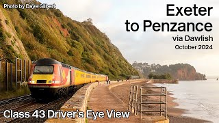 Exeter St Davids to Penzance via Dawlish Drivers Eye View [upl. by Ergener]