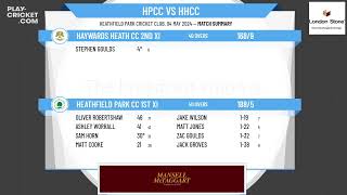 Heathfield Park CC 1st XI v Haywards Heath CC 2nd XI [upl. by Jerroll494]