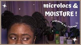 Products I use to moisturize my micro locs daily  weekly [upl. by Jillie994]