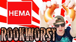 Hema Rookworst Dutch sausage food review Netherlands [upl. by Jollanta]