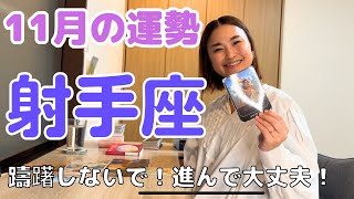 【射手座】心配無用！感謝の気持ちが目の前の問題を吹き飛ばす✨ 癒しの占いで11月の運勢をみる [upl. by Knepper847]