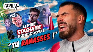 PFUT REACT AUX SCÈNES COUPÉES DU PIRE STAGIAIRE 🤓 [upl. by Iruahs]