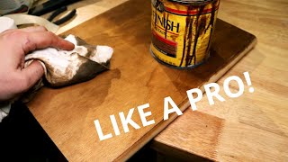 How to stain wood LIKE A PRO Pine wood staining tips and tricks [upl. by Renado]