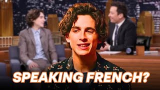 quotTimothee Chalamet Speaking Frenchquot [upl. by Ybbor]