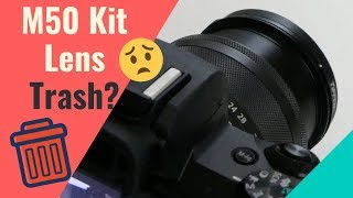 Canon M50 Kit Lens for Video vs 22mm Prime Lens [upl. by Otha628]