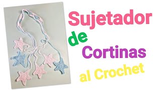 Sujetador de Cortinas con Estrellas al Crochet [upl. by Malik]