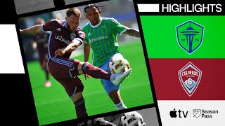 Seattle Sounders vs Colorado Rapids  Full Match Highlights  March 16 2024 [upl. by Lambertson197]